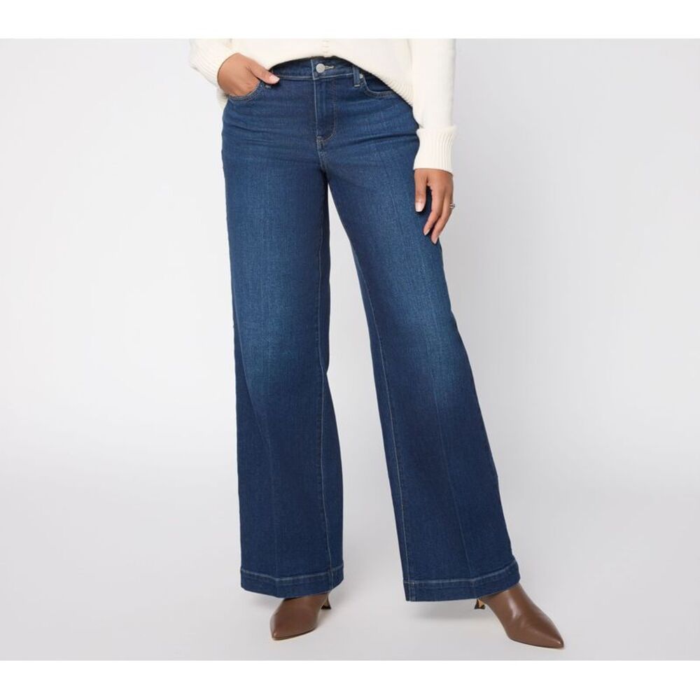 NYDJ Women's Pants Sz 0 Make Your Selection: Teresa Wide Multi-colored